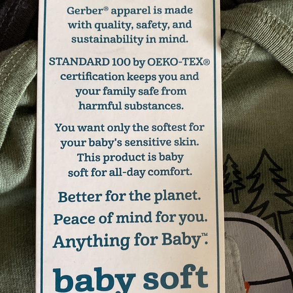 Gerber 3 Piece Onesie Set Fox Size Preemie NEW - Picture 6 of 9